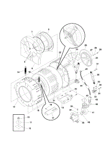 Tub parts for Kenmore Washer 417.42052100 (41742052100, 417 42052100) from AppliancePartsPros.com