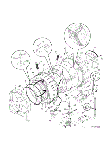 Motor / Tub parts for Kenmore Washer 417.44152400 (41744152400, 417 44152400) from AppliancePartsPros.com