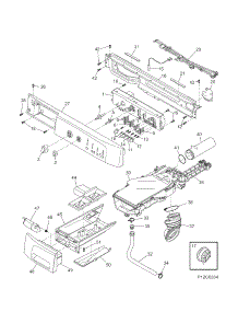 Control Panel parts for Kenmore Washer 417.44152400 (41744152400, 417 44152400) from AppliancePartsPros.com