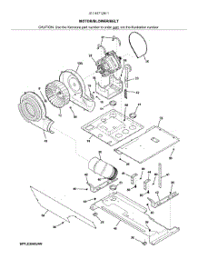 Motor / Blower / Belt parts for Kenmore Washer Dryer Combo 417.61712511 (41761712511, 417 61712511) from AppliancePartsPros.com