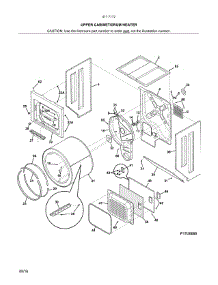 Upper Cabinet / Drum Heater parts for Kenmore Washer Dryer Combo 417.71723511 (41771723511, 417 71723511) from AppliancePartsPros.com
