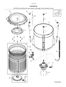 Motor / Tub parts for Kenmore Laundry Center 417.71723512 (41771723512, 417 71723512) from AppliancePartsPros.com
