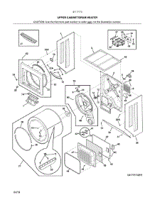 Upper Cabinet / Drum Heater parts for Kenmore Laundry Center 417.71733811 (41771733811, 417 71733811) from AppliancePartsPros.com