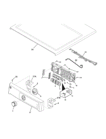 Controls / Top Panel parts for Kenmore Dryer 417.81102002 (41781102002, 417 81102002) from AppliancePartsPros.com