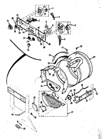 Console Controls, Drum parts for Kenmore Washer Dryer Combo 417.89190610 (41789190610, 417 89190610) from AppliancePartsPros.com