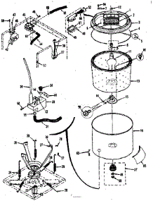 Tubs, Water Valve, Lid Switch parts for Kenmore Washer Dryer Combo 417.89390801 (41789390801, 417 89390801) from AppliancePartsPros.com