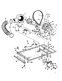 Dryer Motor, Blower, Belt parts for Kenmore Washer Dryer Combo 417.89390810 (41789390810, 417 89390810) from AppliancePartsPros.com