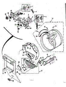 Console Controls, Drum parts for Kenmore Washer Dryer Combo 417.89395101 (41789395101, 417 89395101) from AppliancePartsPros.com