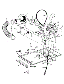 Dryer Motor, Blower, Belt parts for Kenmore Washer Dryer Combo 417.89395710 (41789395710, 417 89395710) from AppliancePartsPros.com