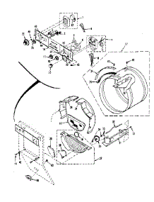Console Controls, Drum parts for Kenmore Washer Dryer Combo 417.89395810 (41789395810, 417 89395810) from AppliancePartsPros.com