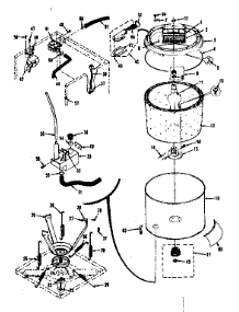 Tubs, Water Valve, Lid Switch parts for Kenmore Washer Dryer Combo 417.8965120 (4178965120, 417 8965120) from AppliancePartsPros.com