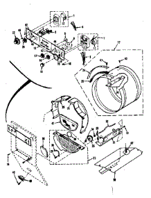 Console Controls, Drum parts for Kenmore Washer Dryer Combo 417.8965720 (4178965720, 417 8965720) from AppliancePartsPros.com