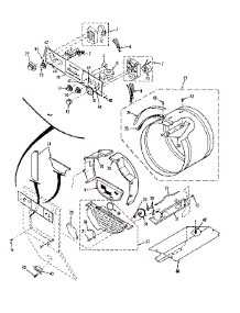 Console Controls, Drum parts for Kenmore Washer Dryer Combo 417.89690110 (41789690110, 417 89690110) from AppliancePartsPros.com
