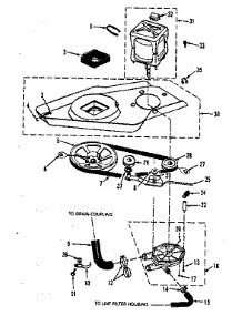 Washer Drive System, Pump parts for Kenmore Washer Dryer Combo 417.89690130 (41789690130, 417 89690130) from AppliancePartsPros.com