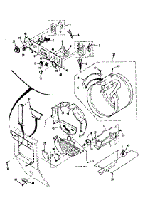Console Controls, Drum parts for Kenmore Washer Dryer Combo 417.89690820 (41789690820, 417 89690820) from AppliancePartsPros.com