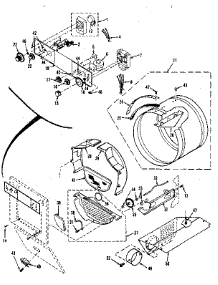 Console Controls, Drum parts for Kenmore Washer Dryer Combo 417.89695830 (41789695830, 417 89695830) from AppliancePartsPros.com