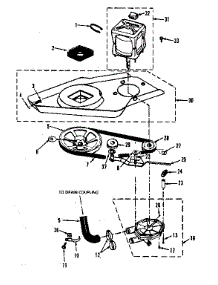 Washer Drive System, Pump parts for Kenmore Washer Dryer Combo 417.89870100 (41789870100, 417 89870100) from AppliancePartsPros.com