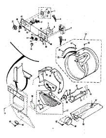 Console Controls, Drum parts for Kenmore Washer Dryer Combo 417.89870700 (41789870700, 417 89870700) from AppliancePartsPros.com