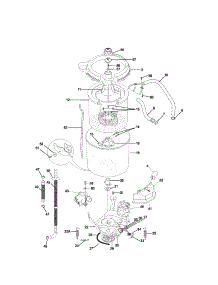 Wshr Mtr,Hose parts for Kenmore Washer Dryer Combo 417.90802992 (41790802992, 417 90802992) from AppliancePartsPros.com