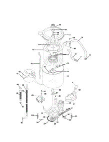 Wshr Mtr,Hose parts for Kenmore Washer Dryer Combo 417.93814200 (41793814200, 417 93814200) from AppliancePartsPros.com