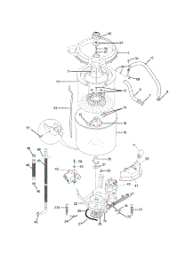 Motor / Tub parts for Kenmore Washer Dryer Combo 417.94872302 (41794872302, 417 94872302) from AppliancePartsPros.com