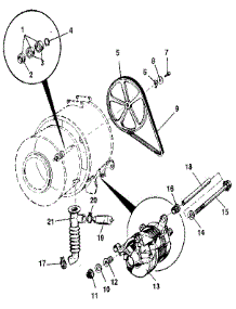 Pulley, Belt & Motor Main parts for Kenmore Washer 417.94988810 (41794988810, 417 94988810) from AppliancePartsPros.com