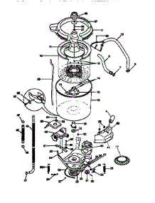 Tubs, Hoses, Motor parts for Kenmore Washer Dryer Combo 417.97802791 (41797802791, 417 97802791) from AppliancePartsPros.com
