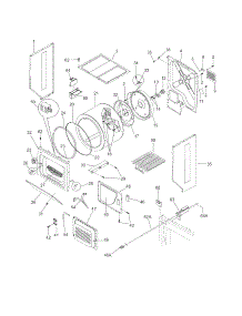 Upper Cabinet / Drum Heater parts for Kenmore Washer Dryer Combo 417.97922700 (41797922700, 417 97922700) from AppliancePartsPros.com