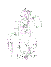 Motor / Tub parts for Kenmore Washer Dryer Combo 417.97972701 (41797972701, 417 97972701) from AppliancePartsPros.com