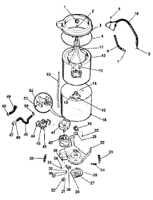 Washer-Tubs, Hoses, Motor parts for Kenmore Washer Dryer Combo 417.99175120 (41799175120, 417 99175120) from AppliancePartsPros.com