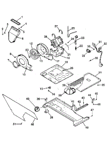Dryer-Motor, Blower, Belt parts for Kenmore Washer Dryer Combo 417.99180800 (41799180800, 417 99180800) from AppliancePartsPros.com