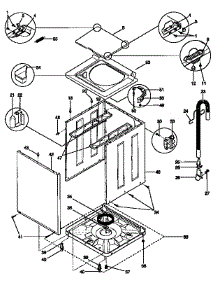 Top And Console parts for Kenmore Washer Dryer Combo 417.99370120 (41799370120, 417 99370120) from AppliancePartsPros.com