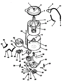 Washer-Tubs, Hoses, Motor parts for Kenmore Washer Dryer Combo 417.99370810 (41799370810, 417 99370810) from AppliancePartsPros.com