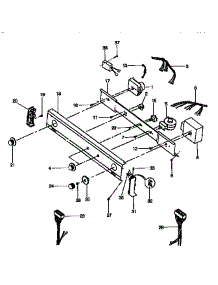 Control Panel parts for Kenmore Washer Dryer Combo 417.99375120 (41799375120, 417 99375120) from AppliancePartsPros.com