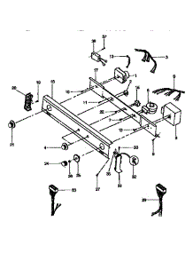 Control Panel parts for Kenmore Washer Dryer Combo 417.99375820 (41799375820, 417 99375820) from AppliancePartsPros.com