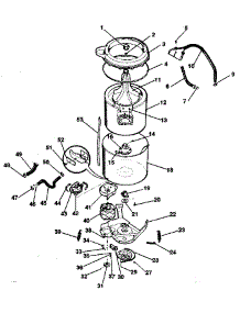 Washer-Tubs, Hoses, Motor parts for Kenmore Washer Dryer Combo 417.99463110 (41799463110, 417 99463110) from AppliancePartsPros.com