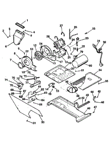 Dryer, Motor, Blower, Belt parts for Kenmore Washer Dryer Combo 417.99465100 (41799465100, 417 99465100) from AppliancePartsPros.com