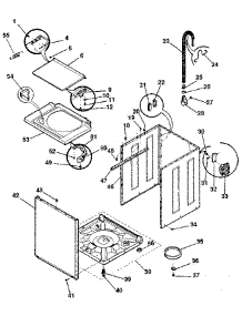 Washer-Cabinet, Top Panel, Base parts for Kenmore Washer Dryer Combo 417.99465110 (41799465110, 417 99465110) from AppliancePartsPros.com