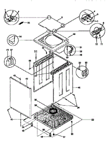 Body parts for Kenmore Washer Dryer Combo 417.99570100 (41799570100, 417 99570100) from AppliancePartsPros.com