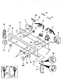Control Panel parts for Kenmore Washer Dryer Combo 417.99570120 (41799570120, 417 99570120) from AppliancePartsPros.com