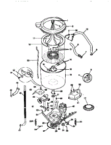 Tub, Basket, And Agitator parts for Kenmore Washer Dryer Combo 417.99576110 (41799576110, 417 99576110) from AppliancePartsPros.com