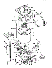Tub, Basket, And Agitator parts for Kenmore Washer Dryer Combo 417.99686210 (41799686210, 417 99686210) from AppliancePartsPros.com