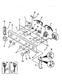 Control Panel parts for Kenmore Washer Dryer Combo 417.99686400 (41799686400, 417 99686400) from AppliancePartsPros.com