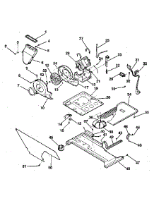 Dryer-Motor, Blower, Belt parts for Kenmore Washer Dryer Combo 417.99980810 (41799980810, 417 99980810) from AppliancePartsPros.com
