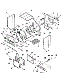 Dryer, Cabinet, Drum, Heater parts for Kenmore Washer Dryer Combo 417.99985120 (41799985120, 417 99985120) from AppliancePartsPros.com