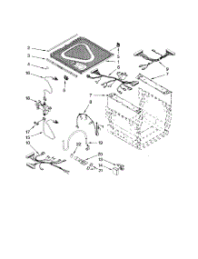 Frame & Lid parts for Kenmore Dishwasher 465.13322600 (46513322600, 465 13322600) from AppliancePartsPros.com