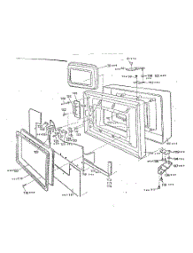 Door Assembly parts for Kenmore Microwave 562.9907410 (5629907410, 562 9907410) from AppliancePartsPros.com