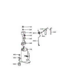 Compressor parts for Kenmore Air Conditioner 580.70074000 (58070074000, 580 70074000) from AppliancePartsPros.com