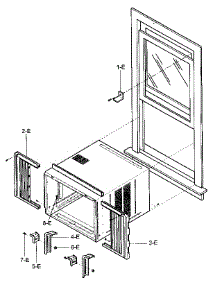 Installation Kit Assy parts for Kenmore Air Conditioner 580.72187300 (58072187300, 580 72187300) from AppliancePartsPros.com