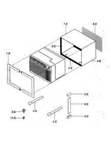 Instalation Kit parts for Kenmore Air Conditioner 580.73083300 (58073083300, 580 73083300) from AppliancePartsPros.com